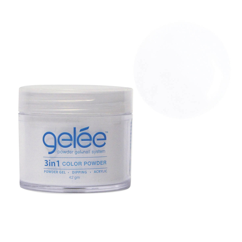 Gelee 3 in 1 Acrylic Dip Dipping Powder Gel Nail GCP04 - Sleek White - 42g