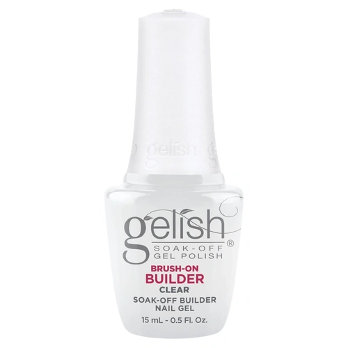Gelish Soak Off BIAB Brush-On Builder Gel Nail - Clear 15ml