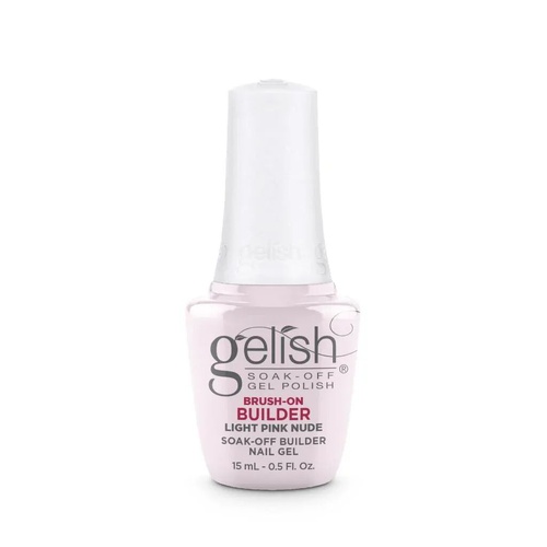 Gelish Soak Off BIAB Brush-On Builder Gel Nail - Light Pink Nude 15ml