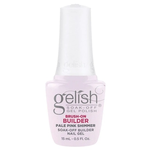 Gelish Soak Off BIAB Brush-On Builder Gel Nail - Pale Pink Shimmer 15ml