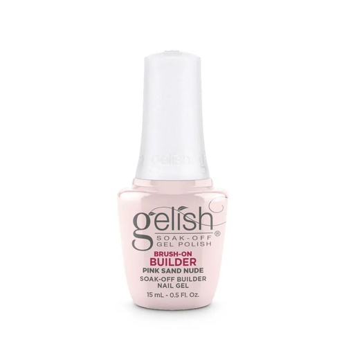 Gelish Soak Off BIAB Brush-On Builder Gel Nail - Pink Sand Nude 15ml