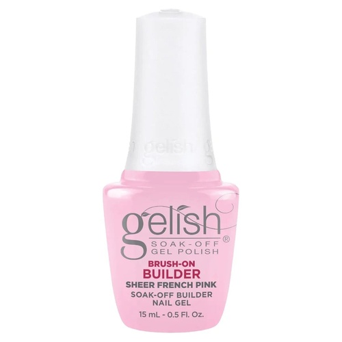 Gelish Soak Off BIAB Brush-On Builder Gel Nail - Sheer French Pink 15ml