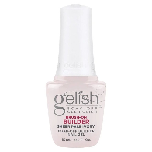 Gelish Soak Off BIAB Brush-On Builder Gel Nail - Sheer Pale Ivory 15ml