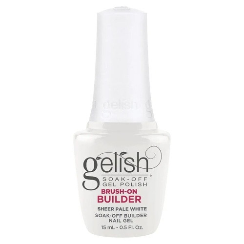 Gelish Soak Off BIAB Brush-On Builder Gel Nail - Sheer Pale White 15ml