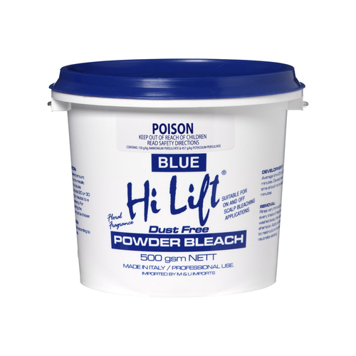 Hi Lift - Powder Bleach For Hair - Blue Blonde Highlighter Tub 500g