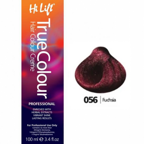 Hi Lift True Colour Permanent Hair Color Cream 056 Fuchsia Intensifier 100ml
