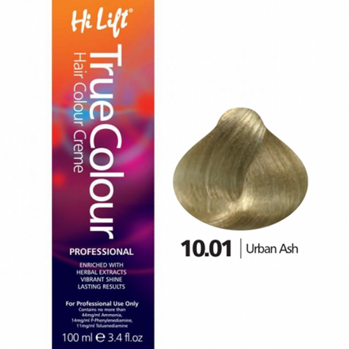 Hi Lift True Colour Permanent Hair Color Cream 10.01 Urban Ash 100ml