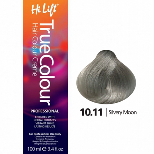 Hi Lift True Colour Permanent Hair Color Cream 10.11 Silvery Moon 100ml