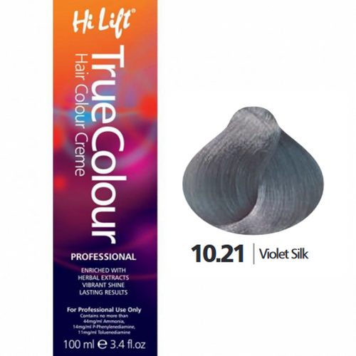 Hi Lift True Colour Permanent Hair Color Cream 10.21 Violet Silk 100ml