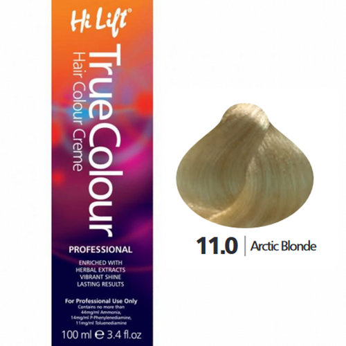 Hi Lift True Colour Permanent Hair Color Cream 11.0 Arctic Blonde 100ml