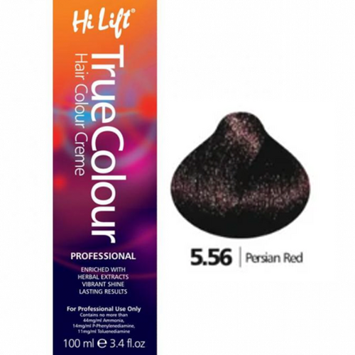 Hi Lift True Colour Permanent Hair Color Cream 5.56 Persian Red 100ml