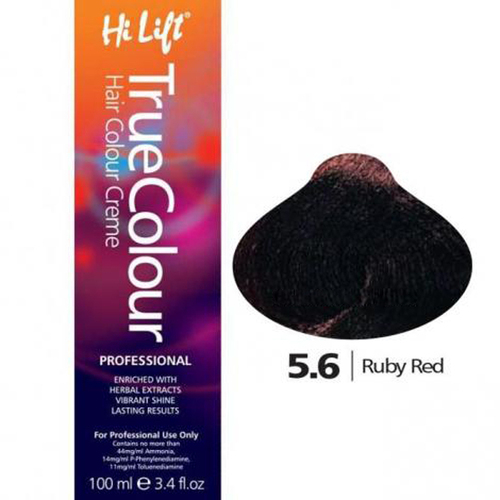Hi Lift True Colour Permanent Hair Color Cream 5.6 Ruby Red 100ml
