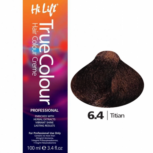 Hi Lift True Colour Permanent Hair Color Cream 6.4 Titian 100ml