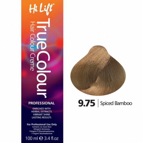 Hi Lift True Colour Permanent Hair Color Cream 9.75 Spiced Bamboo 100ml