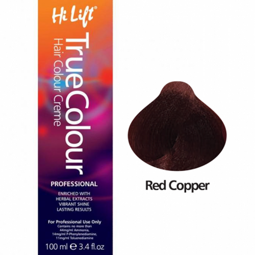 Hi Lift True Colour Permanent Hair Color Red Copper Meches - Lift & Deposit 100ml