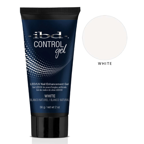 IBD Control Gel Acrylic Tap UV LED Poly Gel Nail Polish - White 56g