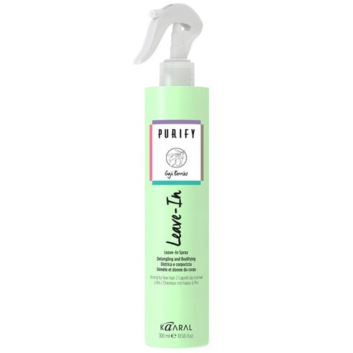 Kaaral Purify Goji Berries Leave-In Spray Detangling Bodifying Hair Style 300ml