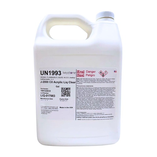 Keystone - Acrylic Nail Liquid Monomer 1 Gallon - Clear