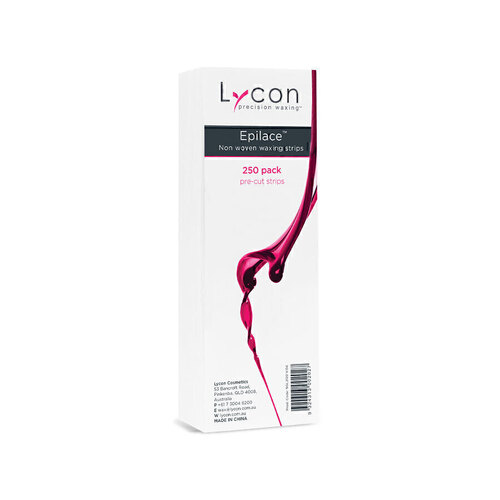 Lycon Epilace Pre Cut Non Woven Wax Waxing Strips 250 pcs Strip Hair Removal