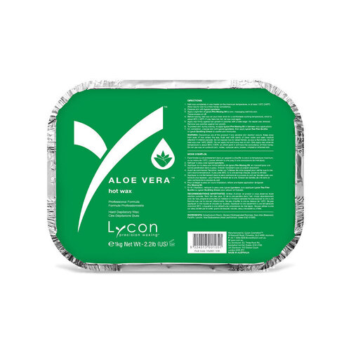 Lycon Aloe Vera Hard Hot Wax Waxing Hair Removal 1kg