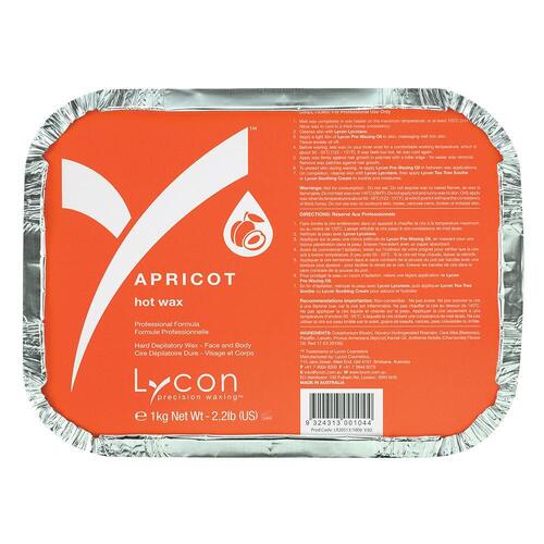 Lycon Apricot Hard Hot Wax Waxing Hair Removal 1kg