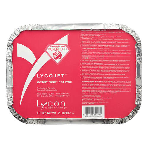 Lycon LycoJet Desert Rose Hard Hot Wax Waxing Hair Removal 1kg