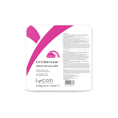 Lycon LycoDream Hybrid Hard Hot Wax Pallet Tray Waxing Hair Removal 500g