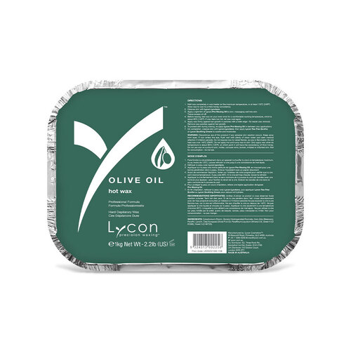 Lycon Olive Oil Hard Hot Wax Waxing Hair Removal 1kg