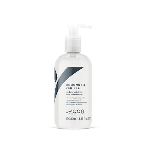 Lycon Coconut Vanilla Hand & Body Lotion Skin Care Wax Waxing 250ml