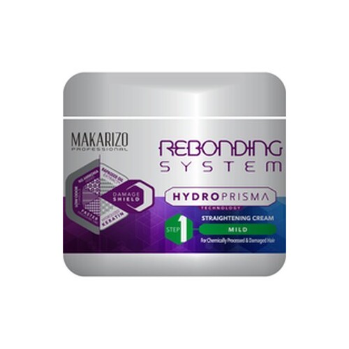 Makarizo Rebonding System Hydro Prisma Hair Straightener Cream Mild Step 1 500ml