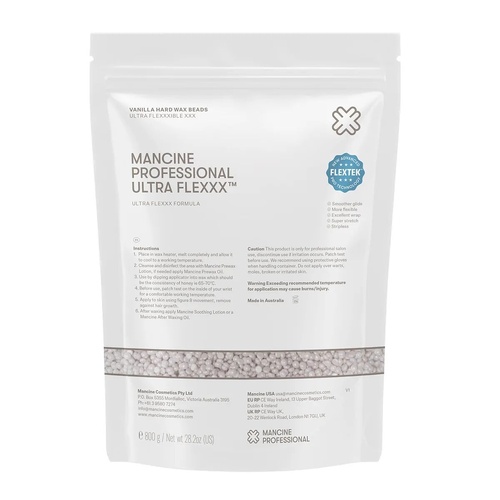 Mancine Ultra Flexxx Vanilla Hard Hot Wax Beads 800g