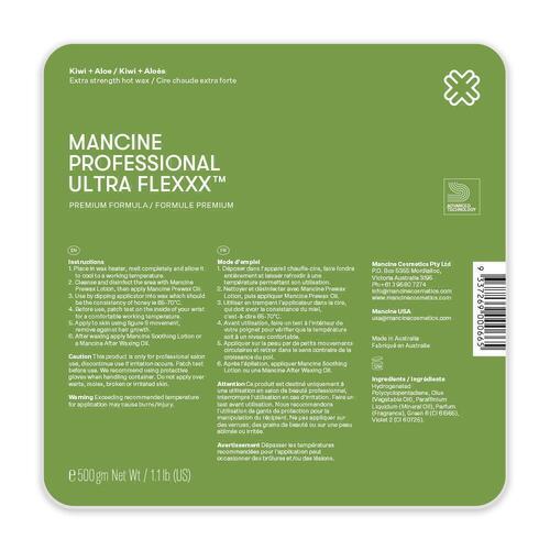 Mancine - Hot wax - Kiwi & Aloe Ultra Flexxx 500g