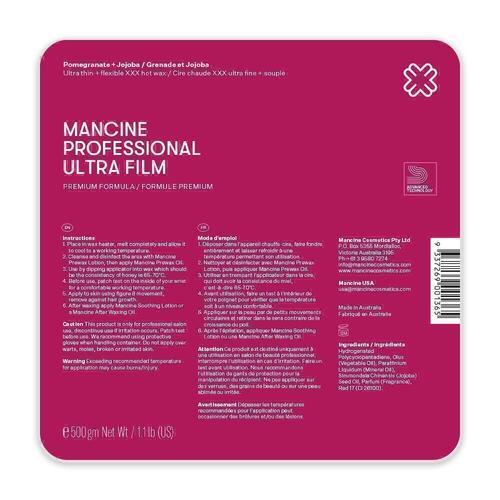 Mancine - Hot wax - Ultra Film Pomegranate & Jojoba XXX 500g