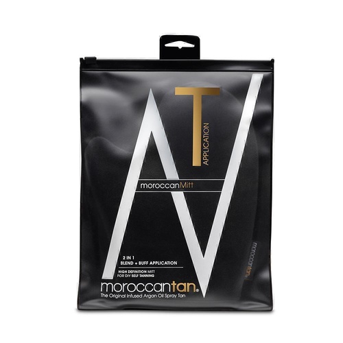 Moroccan Tan 2 in 1 Blend & Buff Mitt Application