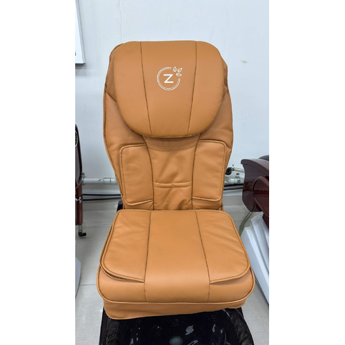 Nail Spa Massage Pillow Back Cushion Upholstery Chair Seat Cover Leather (Airbag System) - Cappuccino