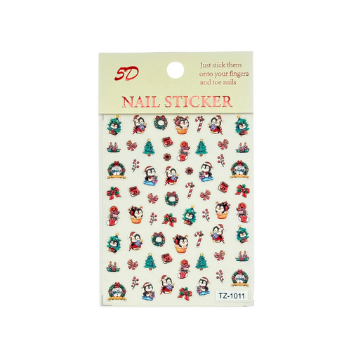 Nail Art Stickers Decals Christmas 5D - TZ1011