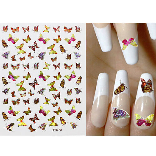 Nail Art Stickers Butterflies Z-D3708