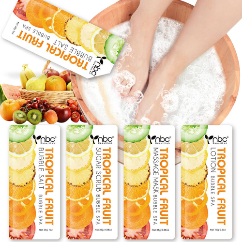 NBC - Bubble Spa Nails Deluxe Pedicure Kit 4 Steps - Tropical Fruit 25g