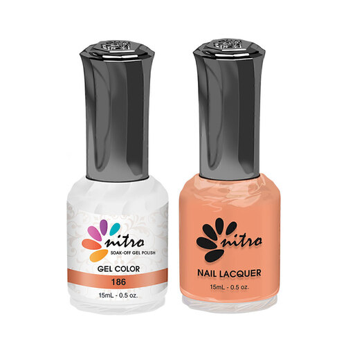 Nitro N186 - Duo Gel & Nail Lacquer 15ml