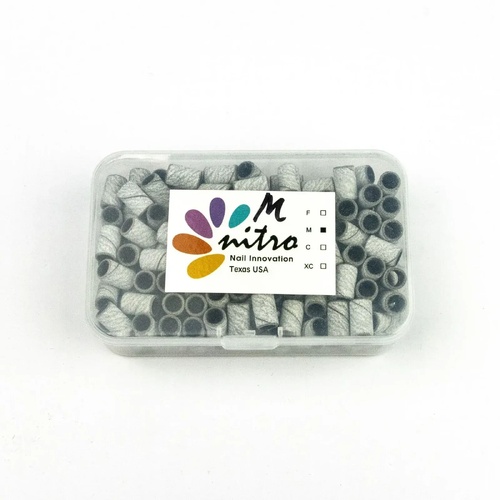 NITRO - Nail Drill Sanding Band Paper WHITE Grit #150 Medium - 500pcs