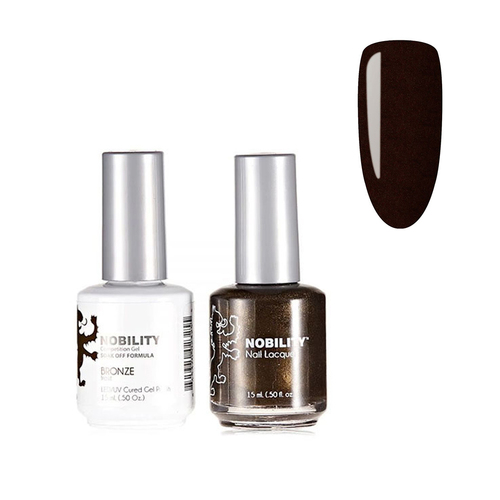 Lechat Nobility NBCS007 Bronze - Gel & Nail Lacquer Duo 15ml