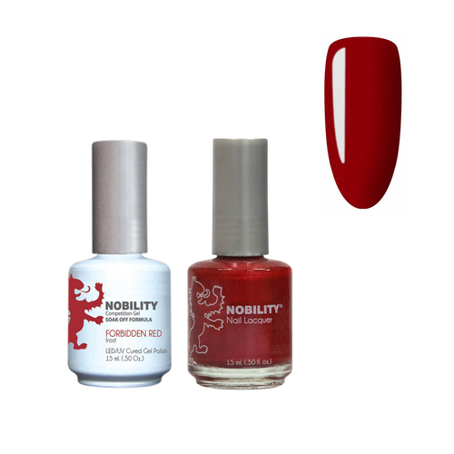 Lechat Nobility NBCS013 Forbidden Red - Gel & Nail Lacquer Duo 15ml