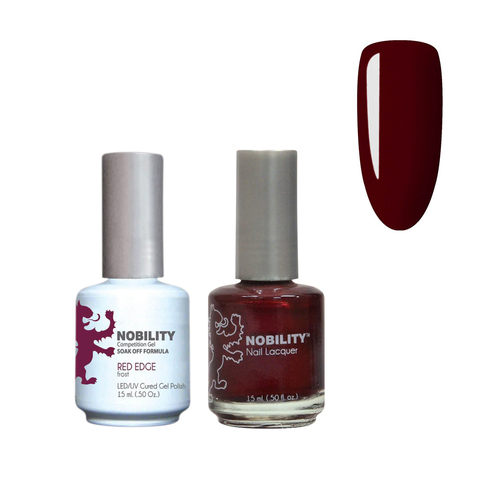Lechat Nobility NBCS014 Red Edge - Gel & Nail Lacquer Duo 15ml