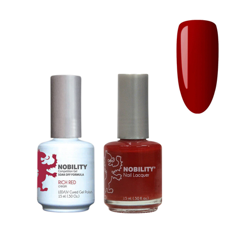 Lechat Nobility NBCS031 Rich Red - Gel & Nail Lacquer Duo 15ml