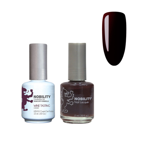 Lechat Nobility NBCS034 Wine Tasting - Gel & Nail Lacquer Duo 15ml