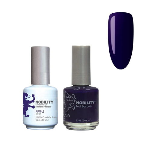 Lechat Nobility NBCS037 Purple - Gel & Nail Lacquer Duo 15ml