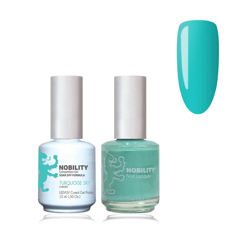 Lechat Nobility NBCS039 Turquoise Sky - Gel & Nail Lacquer Duo 15ml