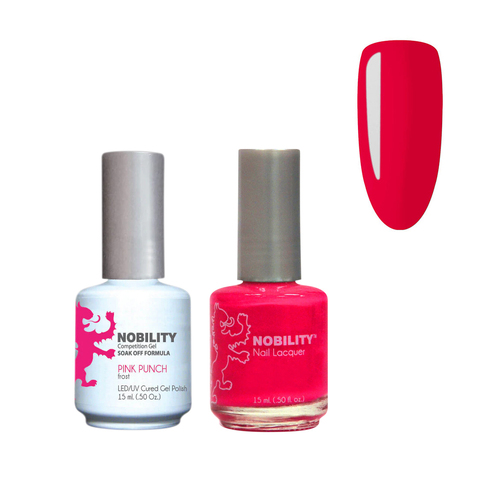 Lechat Nobility NBCS051 Pink Punch - Gel & Nail Lacquer Duo 15ml