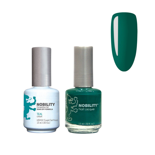 Lechat Nobility NBCS052 Teal - Gel & Nail Lacquer Duo 15ml