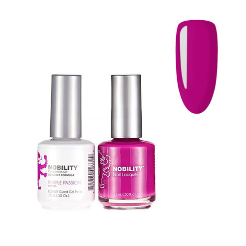 Lechat Nobility NBCS054 Purple Passion - Gel & Nail Lacquer Duo 15ml